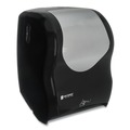 Paper Towel Holders | San Jamar T1470BKSS 16.5 in. x 9.75 in. x 12 in. Smart System with iQ Sensor Towel Dispenser - Black/Silver image number 1
