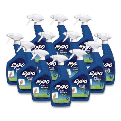 All-Purpose Cleaners | EXPO 1752229 White Board CARE Dry Erase Surface Cleaner, 22 oz Spray Bottle, 12/Carton image number 0