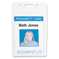 Just Launched | Advantus 75451 2.68 in. x 4.38 in. Holder 2.38 in. x 3.63 in. Insert Vertical Proximity ID Badge Holders - Clear (50/Pack) image number 2
