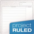 Notebooks & Pads | TOPS 63754 (70) 8.5 in. x 6.75 in. Sheets Project-Management Format with Narrow Ruling Docket Gold Planner - Black Paperboard Cover image number 1