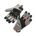 Cleaning Gloves | Ergodyne 17042 ProFlex 710 Heavy-Duty Mechanics Gloves Gray Small Pair image number 0