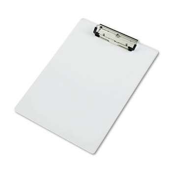 Saunders 21565 0.5 in. Clip Capacity Holds 8.5 in. x 11 in. Sheets Acrylic Clipboard - Clear
