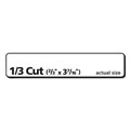 Back to School Sale | Avery 08366 0.66 in. x 3.44 in. Permanent TrueBlock File Folder Labels with Sure Feed Technology - White (30/Sheet, 25 Sheets/Pack) image number 2