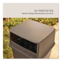 Trash & Waste Bins | Rubbermaid Commercial FG256V00BRN 23 in. x 26.63 in. x 13 in. Hooded Top Glutton Receptacle without Door - Brown image number 5