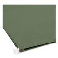 File Folders | Smead 64220 1 Section 3.5 in. Capacity Letter Size Hanging Pockets with Full-Height Gusset - Standard Green (10/Box) image number 3