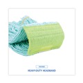 Mops | Boardwalk BWK1200MCT EcoMop Recycled Fiber Looped-End Mop Head - Medium, Green (12/Carton) image number 7