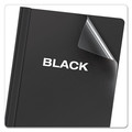 File Folders | Oxford 55806EE 8.5 in. x 11 in. 0.5 in. Capacity Standard Grade Report Cover - Clear/Black (25/Box) image number 2