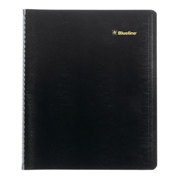 Blueline C1512.81T 11 in. x 9.06 in. 16-Months Sept. 2024 to Dec. 2025 Plan and Link Monthly Planner - Black Cover