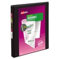 Back to School Sale | Avery 17001 3 Slant Rings 0.5 in. Capacity 11 in. x 8.5 in. Durable View Binder with DuraHinge - Black image number 0