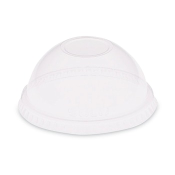 SOLO DL620 2.5 oz to 9 oz Plastic Dome-Top Cold Cup Lids - Clear (2500/Carton)