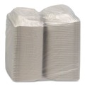 Food Trays, Containers, and Lids | Pactiv Corp. YCN806000000 EarthChoice SmartLock 6 in. x 6 in. x 3.1 in. Microwaveable MFPP Hinged Lid Containers - White (400/Carton) image number 1