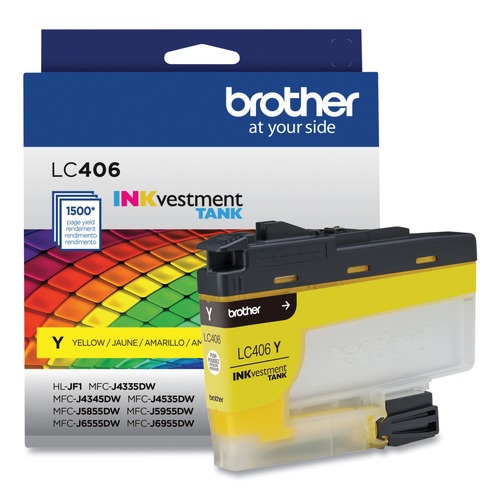 Ink & Toner | Brother LC406YS LC406YS INKvestment 1,500 Page-Yield Ink - Yellow image number 0