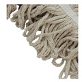 Just Launched | Boardwalk BWK432C 32 oz. Pro Loop Web/Tailband Premium Standard Mop Head - White (12/Carton) image number 4