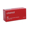 Erasers & Correction Supplies | Universal UNV55120 Rectangular Bevel Block Pencil Erasers - Small, Pink (20/Pack) image number 0