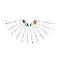 Pens | Zebra 69012 0.6 mm Retractable Fine ClickArt Porous Point Pen - Assorted Ink/Barrel Colors (12/Pack) image number 3