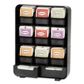 Breakroom Supplies | Mind Reader TBORG-BLK 10.24 in. x 4.33 in. x 13.11 in. Baggy 9-Drawer Tea Bag and Accessory Holder - Black image number 1