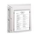 Back to School Sale | C-Line 83911 Super Heavy-Duty Top Load 8.5 in. x 11 in. Insert Magnetic Shop Ticket Holders - Clear Front (15/Box) image number 2