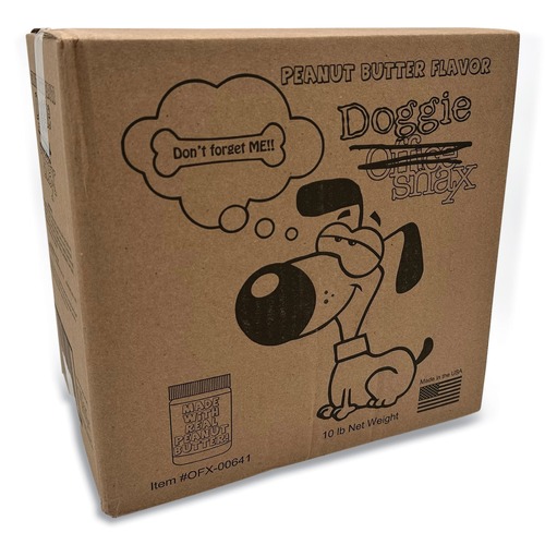 Snacks | Office Snax OFX00641 10 lbs. Box Doggie Biscuits - Peanut Butter image number 0