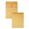 Envelopes & Mailers | Quality Park QUA63561 10 in. x 13 in. Two-Sided Five-Column Format String and Button Interoffice Envelopes - Brown Kraft (100/Carton) image number 0