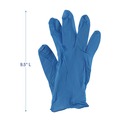 Disposable Gloves | Boardwalk 395MBXA 5 mil. Disposable Powder-Free Nitrile Gloves - Medium, Blue (100/Box) image number 2