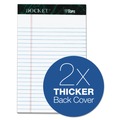 Notebooks & Pads | TOPS 63366 Docket 5 in. x 8 in. Ruled Perforated Pads - Narrow, White (50 Sheets/Pad, 6 Pads/Pack) image number 2
