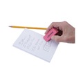 Erasers & Correction Supplies | Universal UNV55120 Rectangular Bevel Block Pencil Erasers - Small, Pink (20/Pack) image number 7