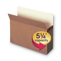 File Folders | Smead 73234 5.25 in. Expansion Drop Front File Pockets - Letter Size/Redrope (10/Box) image number 5