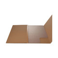 Office Chair Mats | Deflecto CM14432F SuperMat 46 in. x 60 in. Wide Lipped Frequent Use Chair Mat for Medium Pile Carpet - Clear image number 2
