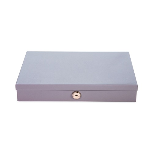 Retail Store Supplies | CONTROLTEK 500126 11.5 in. x 8.2 in. x 2.2 in. 6 Compartments Heavy Duty Low Profile Cash Box - Gray image number 0