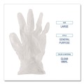 Disposable Gloves | Boardwalk BWK365XLBX General Purpose Latex-Free Vinyl Gloves - Extra Large, Clear (100-Piece/Box) image number 7