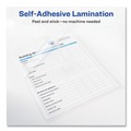 Sheet Protectors | Avery 73603 9 in. x 12 in. 3 mil Self-Adhesive Laminating Sheets - Matte Clear (10/Pack) image number 5