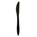 Cutlery | Boardwalk BWKKNIFEBLPP Mediumweight Polypropylene Plastic Knife Cutlery - Black (1000/Carton) image number 0