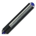 Pens | uni-ball 60108 VISION 0.5 mm Stick Roller Ball Pen - Blue Ink/Gray/Blue/Clear Barrel/Extra-Fine (1-Dozen) image number 5