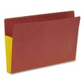 File Folders | Smead 74688 3.5 in. Expansion Drop-Front End Tab File Pockets - Redrope/Yellow/Legal Size (10/Box) image number 1