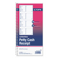 Just Launched | TOPS 4109 Two-Part Carbonless 5.5 in. x 11 in. Petty Cash Receipt Book (200 Forms/Book) image number 0