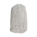 Just Launched | Boardwalk BWK224RCT 24 oz. Rayon Premium Cut-End Wet Mop Heads - White (12/Carton) image number 2