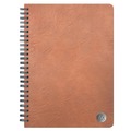 Notebooks & Pads | Blue Sky BLS150538 ASMBLD 8.5 in. x 5.75 in. Sheets 1-Subject Medium/College Rule Faux Leather Wirebound Notebook - Tan image number 1