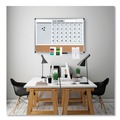 Bulletin Boards | MasterVision MB3507186 24 in. x 18 in. 3-in-1 Monthly Planning/Scheduling Calendar Planner Board - Tan/White/Blue Surface/Satin Aluminum Frame image number 6