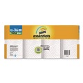 Paper Towels and Napkins | Bounty 80811697 Essentials Select-A-Size Kitchen Roll Paper Towels, 2-Ply, 5.9 x 11, White, 162 Sheets/Triple Roll, 12 Rolls/Carton image number 4