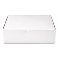 Food Trays, Containers, and Lids | SCT 953 9 in. x 9 in. x 2.5 in. Non-Window Paper Bakery Boxes - White (250/Carton) image number 2