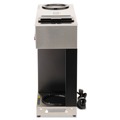 Labor Day Sale | BUNN 04275.0031 Pour-O-Matic 3-Burner 12-Cup Pour-Over Coffee Brewer - Stainless Steel, Black image number 3