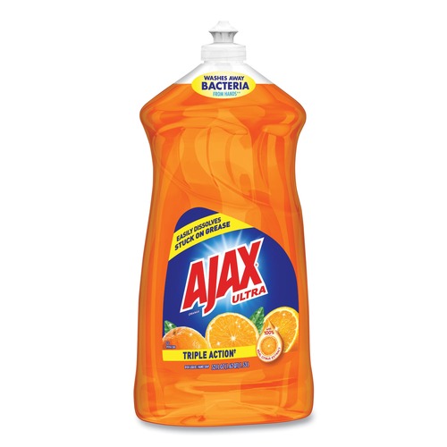 Cleaning & Janitorial Supplies | Ajax 149860 52 oz Bottle Antibacterial Liquid Dish Detergent - Orange image number 0