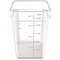 Food Trays, Containers, and Lids | Carlisle 1195607 11.13 in. x 11.13 in. x 15.72 in. 22 qt. Squares Polycarbonate Food Storage Container - Clear image number 1