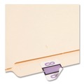 File Folders | Smead 67378 1 in. x 1.25 in. 8 Numerical End Tab File Folder Labels - White (1-Roll) image number 2
