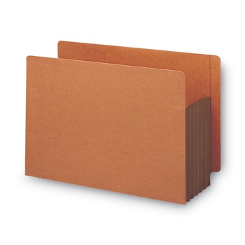 Smead 73691 5-1/4 in. Straight Tab Expansion File Pockets - Letter, Brown (10/Box)