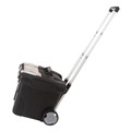 Just Launched | Storex 61507U01C 15 in. x 16.38 in. x 14.25 in. Premium Mobile Letter File Transport Box with Telescoping Handle and Organizer Tray - Black/Gray image number 7