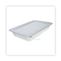  | Boardwalk BWKLIDSTEAMFL 12.88 in. x 20.81 in. x 0.63 in. Aluminum Steam Table Pan Lids (50/Carton) image number 4
