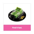 Page Flags | Post-it Flags 680-HVSD Sign and Date Page Flags in Dispenser - Bright Green (200/Pack) image number 2