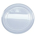 Food Trays, Containers, and Lids | Fabri-Kal 000000000009501020 Recycleware Flat Plug Fit Round Plastic Deli Container Lids - Clear (500/Carton) image number 0