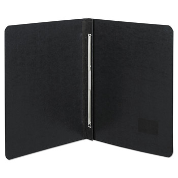 ACCO A7025071A 8.5 in. x 11 in. 3 in. Capacity Two-Piece Prong Fastener Side Bound Report Cover with Tyvek Reinforced Hinge - Black